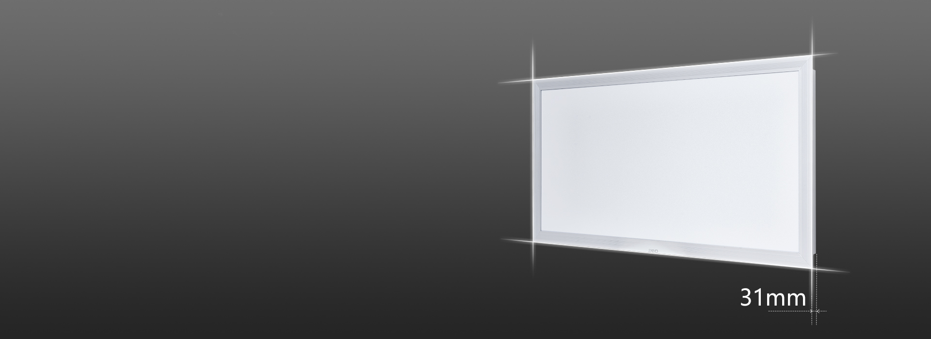 纤薄灯体,简洁之美
 整灯薄至31mm,...