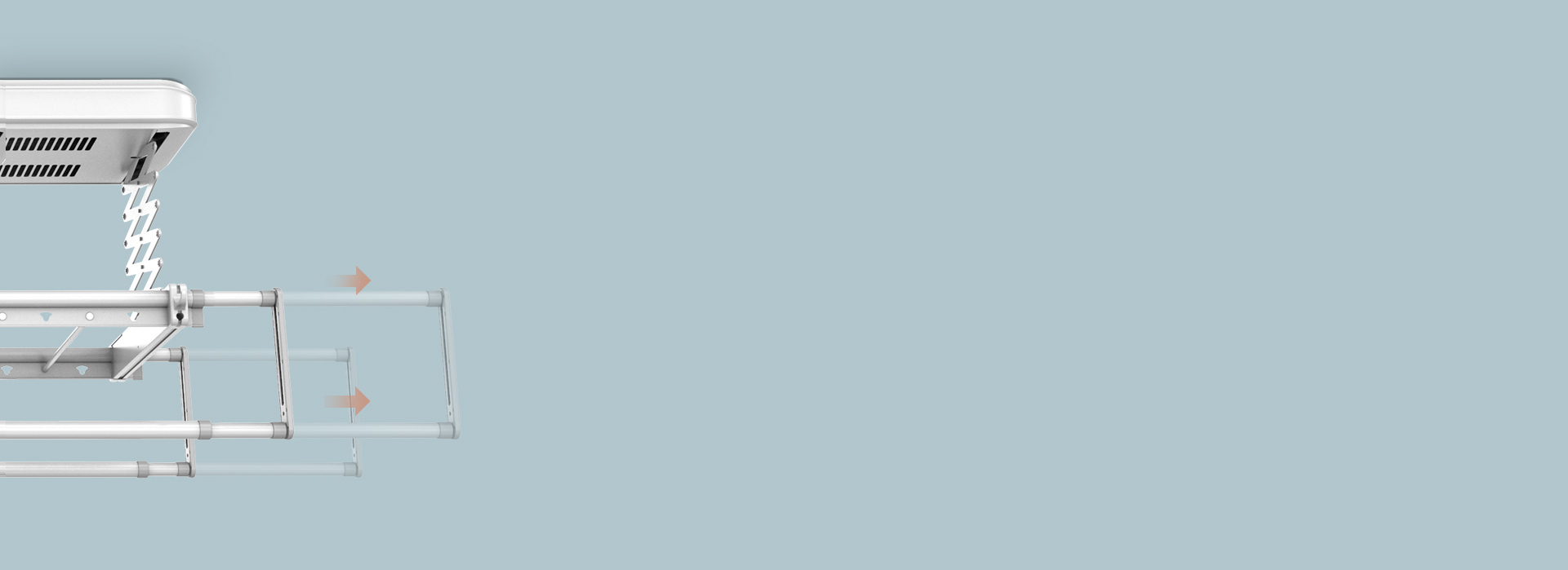 伸缩杆晾晒,节约空间随心晾晒
 2根伸缩...