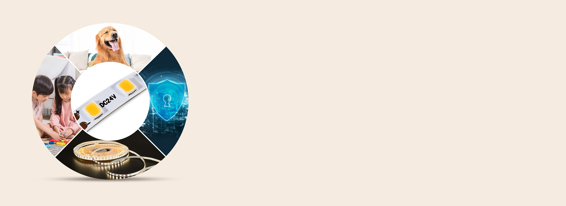 24V低压灯带,安全可靠
 相对于高压灯...