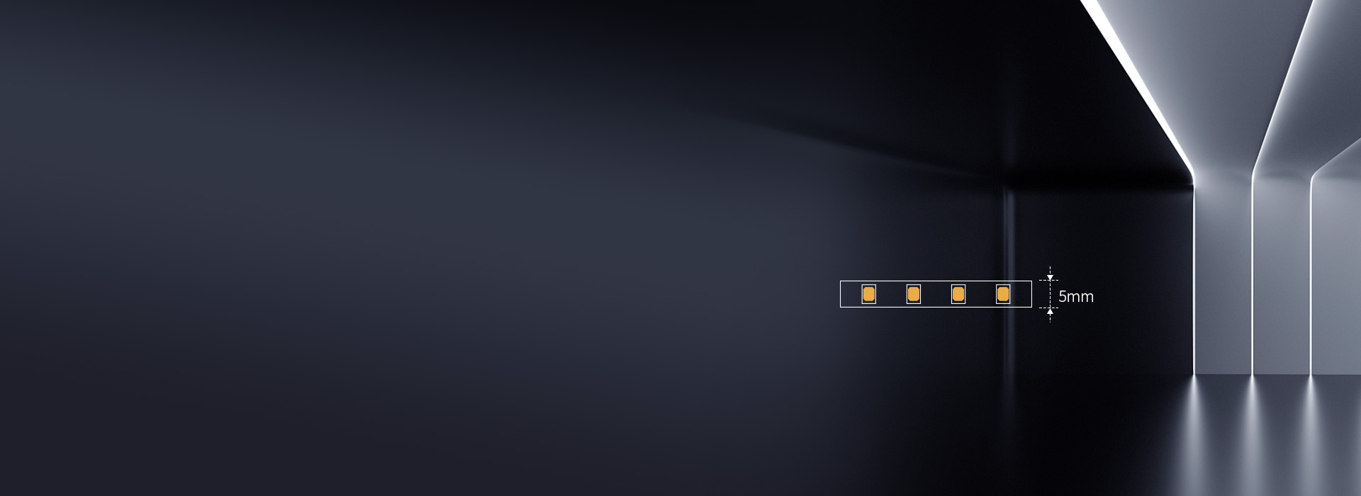 5mm宽度,窄灯槽也适用
 轻巧优雅,灯...