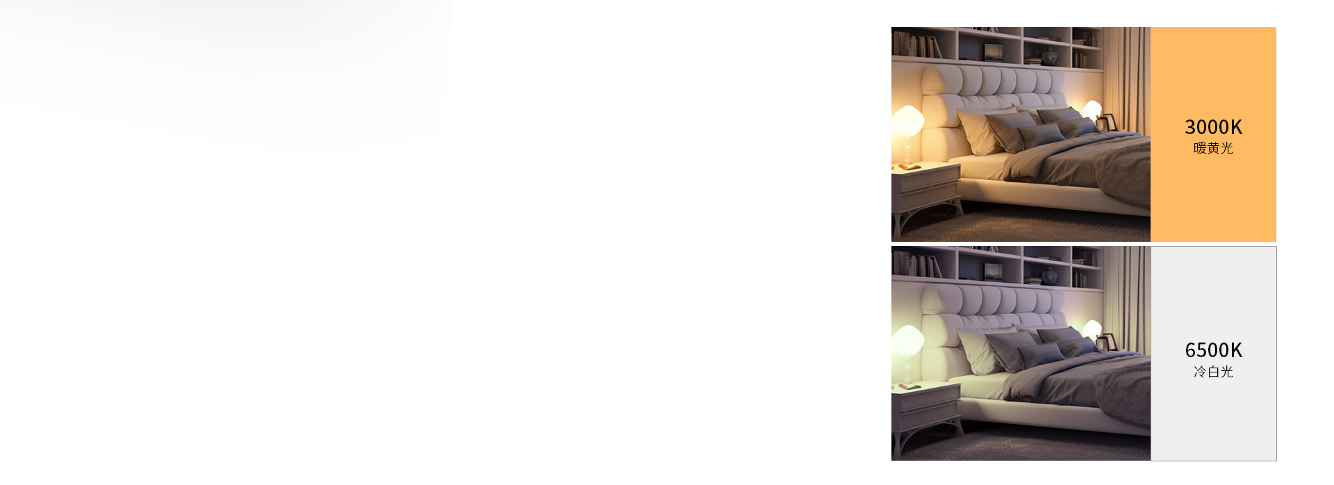 3000K/6500K两种光色产品可选
...