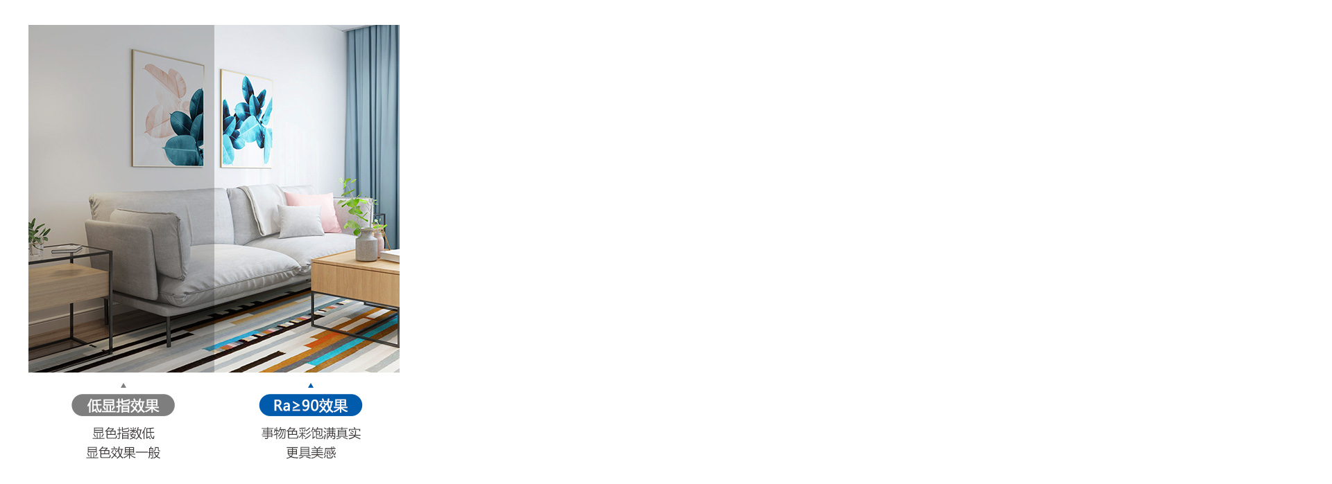 Ra≥90高显指,事物之美真实显露
 光...