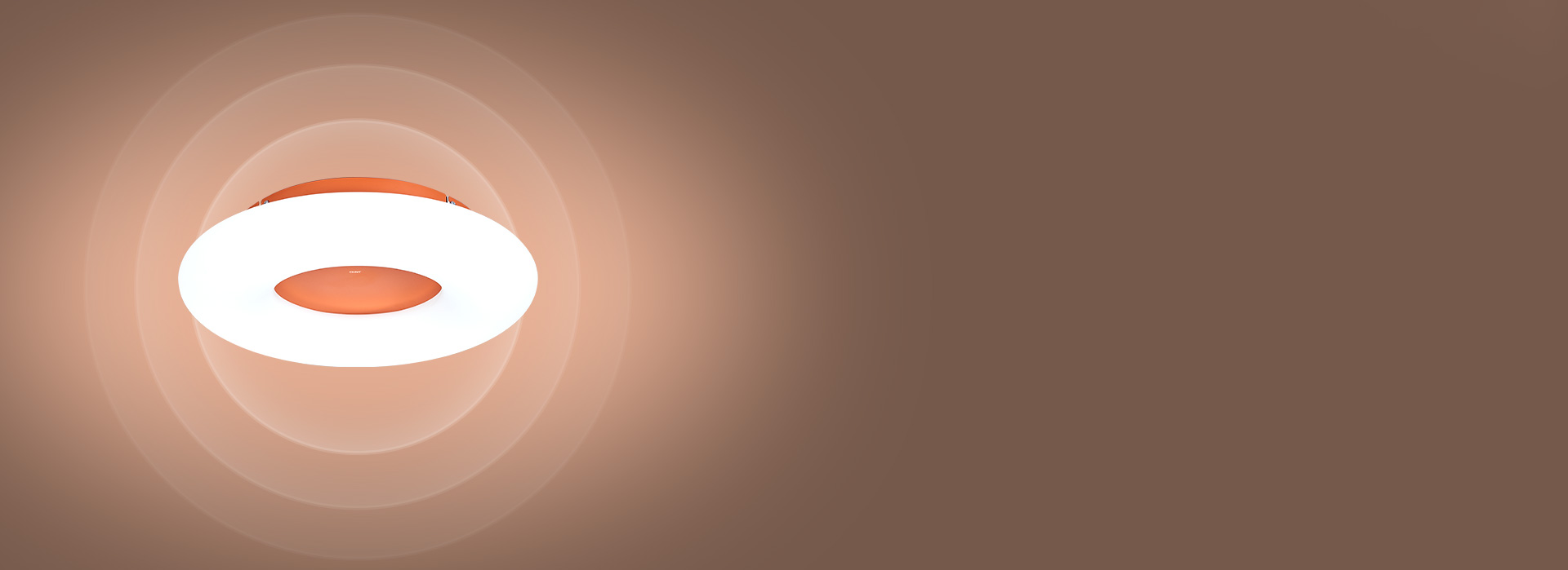 360°环绕发光,柔和照亮空间
 灯罩外...